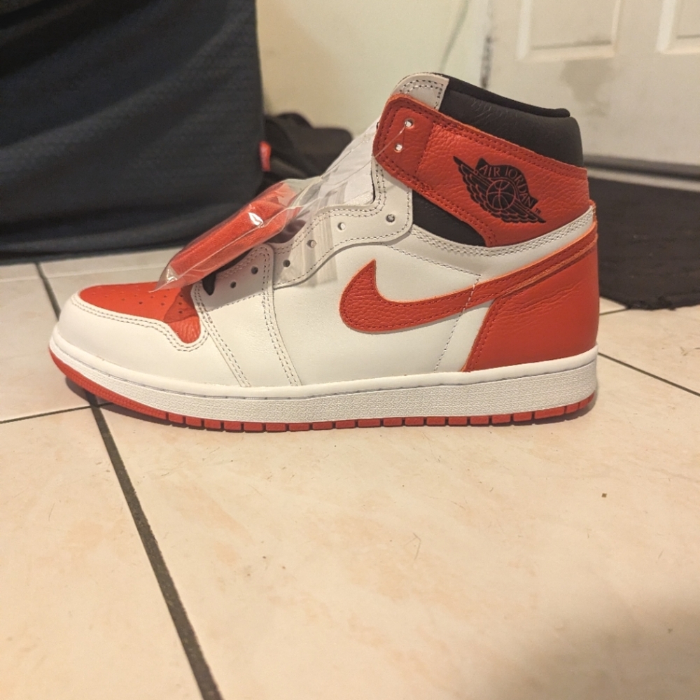 Red and white Jordan 1